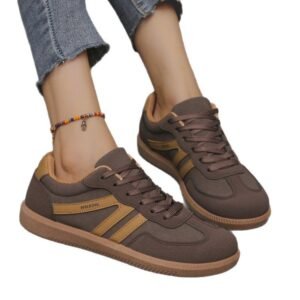 European And American-style Retro Color-Block Sneakers