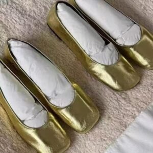 Women's Hidden-Heel Square-Toe Flat Shoes