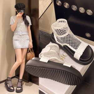 Knitted Hollow-Out Sandals Women's Summer New Style