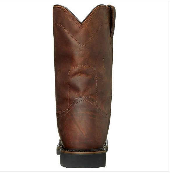 Retro Tea-colored Mens Versatile Casual Boots