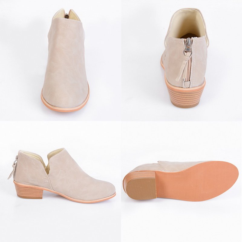 Autumn Women Shoes Retro High Heel Ankle Boots - Image 4