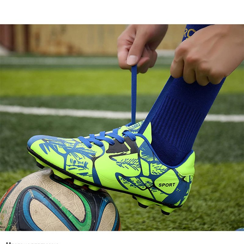 36-45 Football Shoes Sneakers Men Women,Low Top Spike Cleats Football Boots Youth Kids,Soccer Athletics Traini
