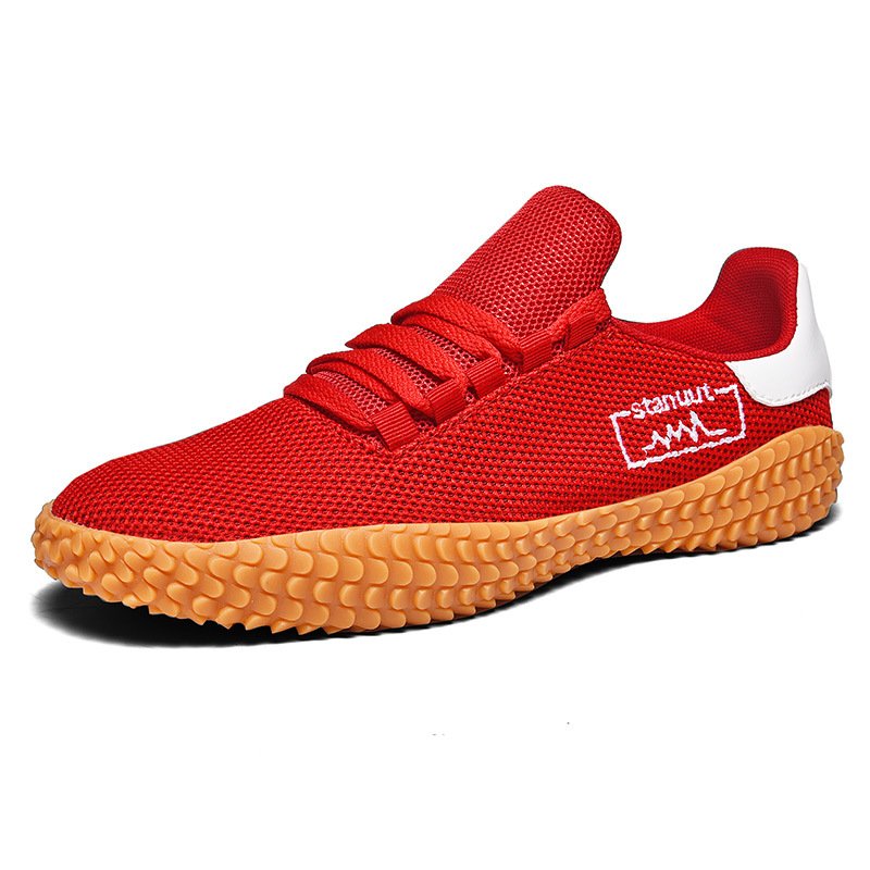 Spring and Summer Flying Woven Casual Shoes Large Men's Shoes Beathable Korean Forrest Gump Sneakers - Image 4