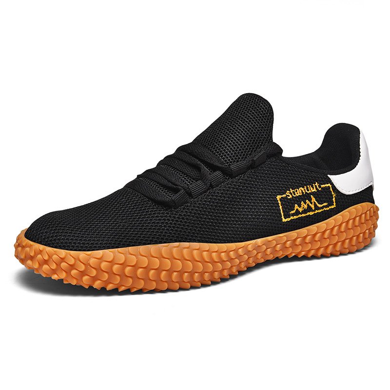 Spring and Summer Flying Woven Casual Shoes Large Men's Shoes Beathable Korean Forrest Gump Sneakers - Image 3