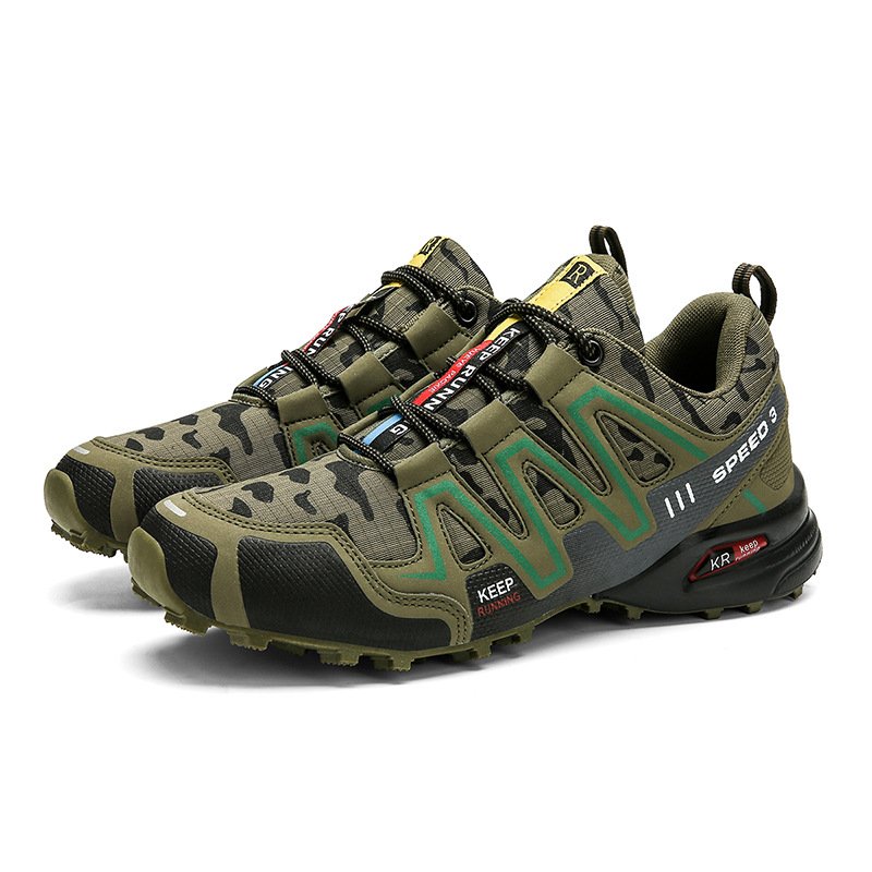 Men Hiking Shoes Climbing Male Sports Shoes Work Safety Toe Tactical Non-Slip Durable Trekking Sneakers Mens F