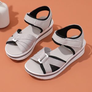 Summer Mesh Sandals with Velcro Closure