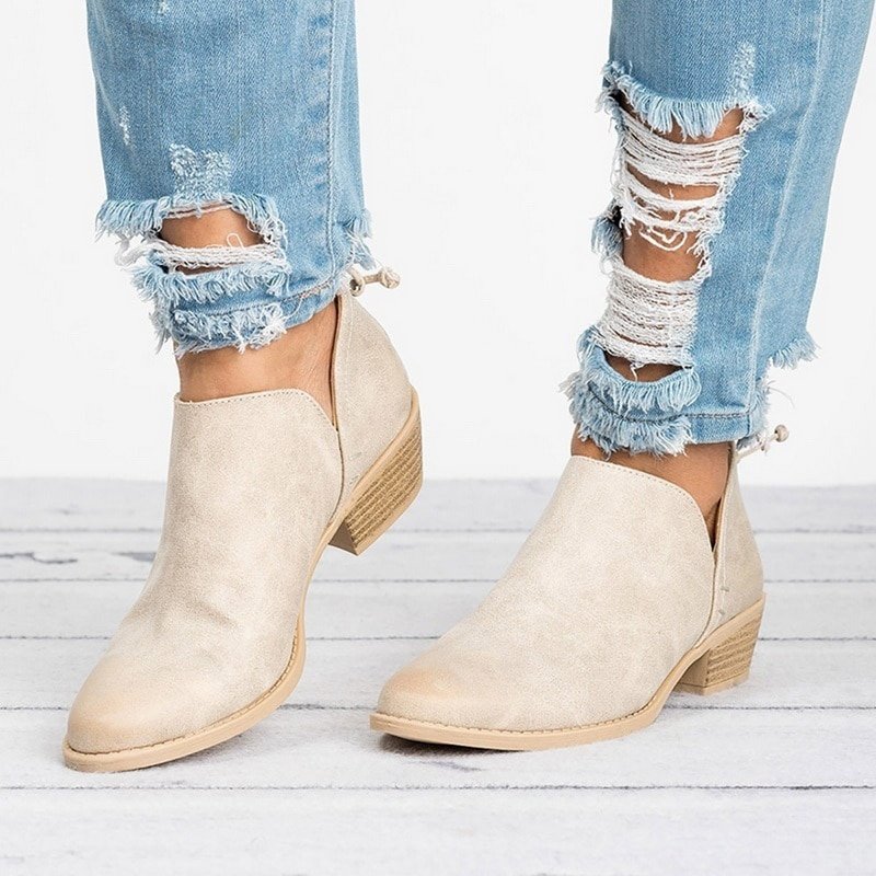 Autumn Women Shoes Retro High Heel Ankle Boots - Image 7