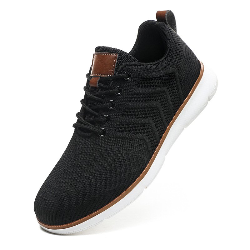 Plus-size Mens Shoes Flyknit Mesh Shoes Casual Sports Shoes