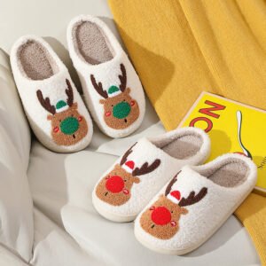 Slip-On Christmas Slippers for Women