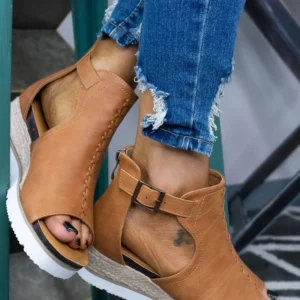 SoleRoot Horizon Ashley Ortho-Platform Sandal — Dune Beige