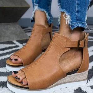 SoleRoot Horizon Ashley Ortho-Platform Sandal — Dune Beige