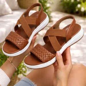 SoleRoot Horizon Elsie Contoured Wedge Walker — Warm Sand