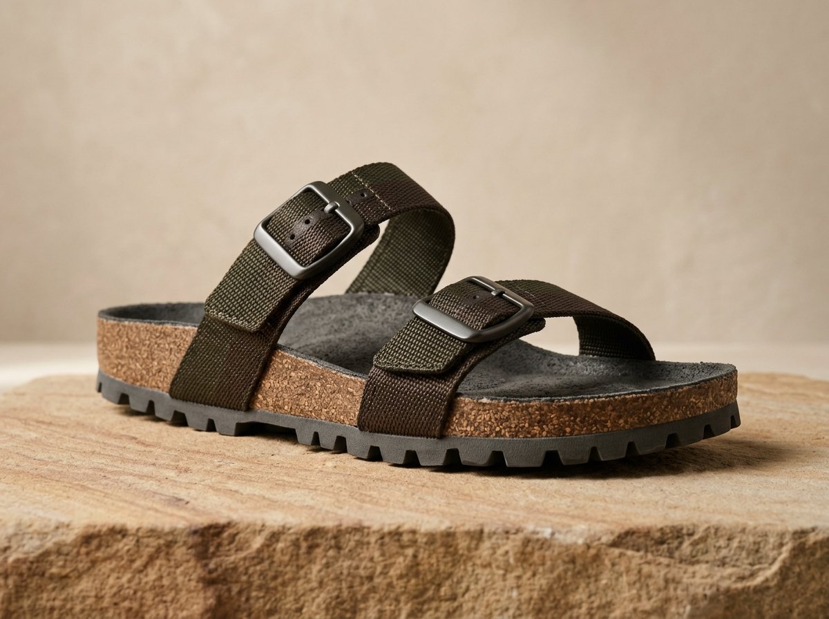 SoleRoot TerraWave Contoured Recovery Sandal — Espresso Olive